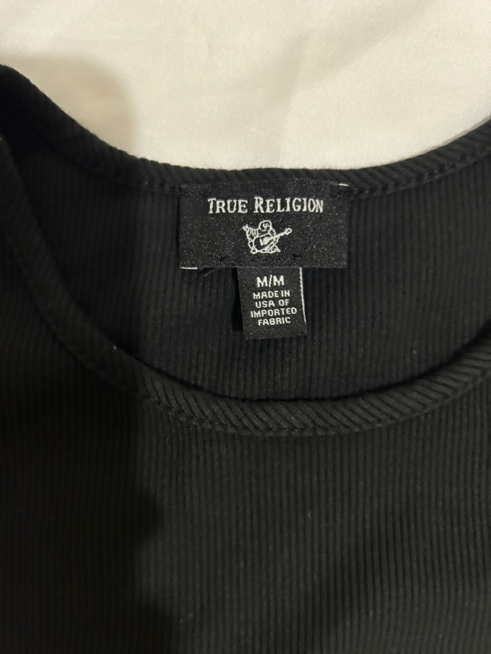True Religion Black Ribbed Tank Top - Picture 5 of 5